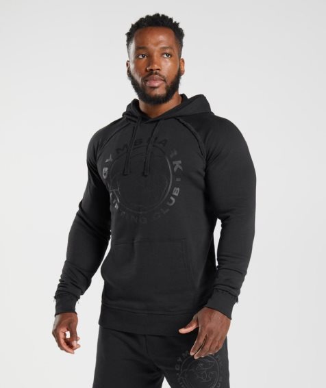 Men's Gymshark Legacy Hoodie Black | CA N01357